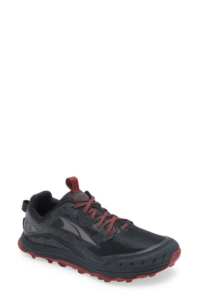Shop Altra Lone Peak 6 Trail Running Shoe In Black/ Gray