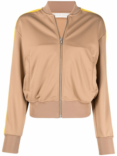 Shop Palm Angels Women's Beige Polyester Sweatshirt