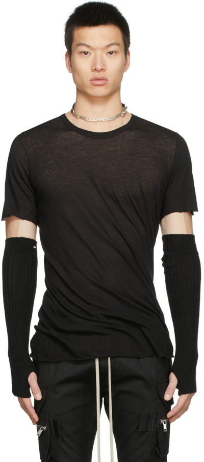 Shop Rick Owens Black Basic T-shirt In 09 Black