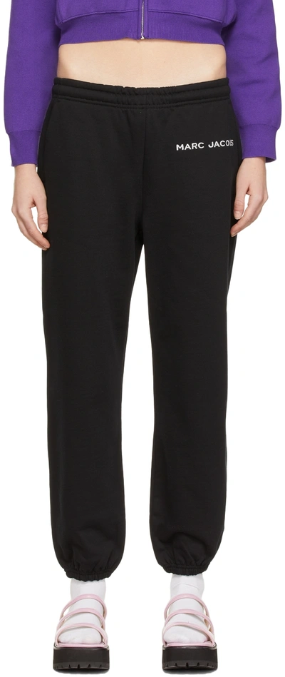 Shop Marc Jacobs Black 'the Sweatpants' Lounge Pants In 001 Black