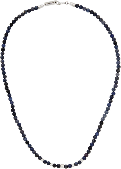 Shop Isabel Marant Blue Snowstone Necklace In 30fb Faded Blue