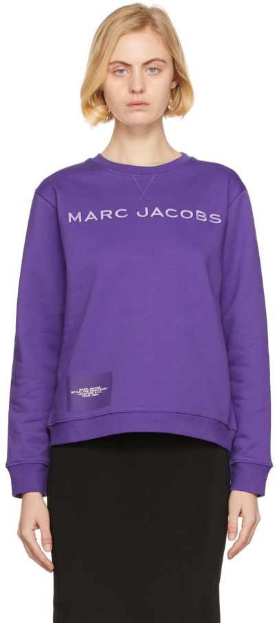 Shop Marc Jacobs Purple 'the Sweatshirt' Sweatshirt In 511 Purple Potion