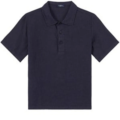 Shop Il Gufo Navy Polo Shirt