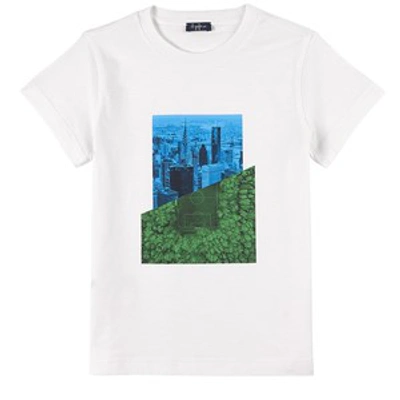Shop Il Gufo White City Print T-shirt