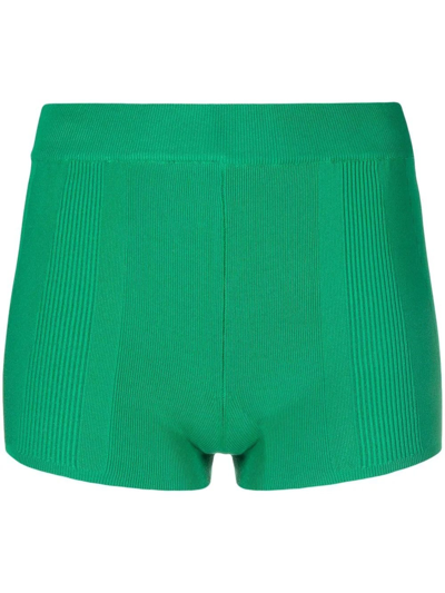 Shop Jacquemus Tight Green Shorts