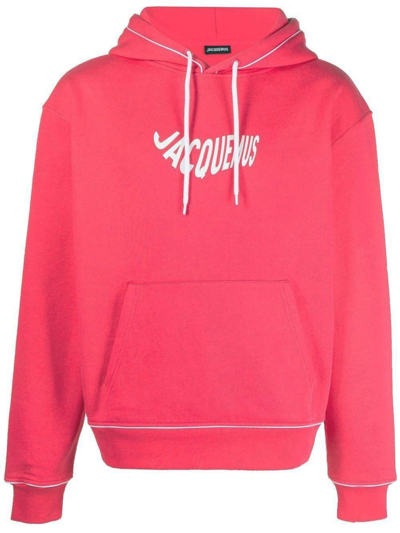 Shop Jacquemus Pink Sweatshirt With Print