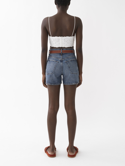 Shop Chloé Shorts In Denim In Blue