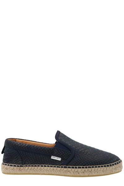 Shop Jimmy Choo Vlad Espadrilles In Navy