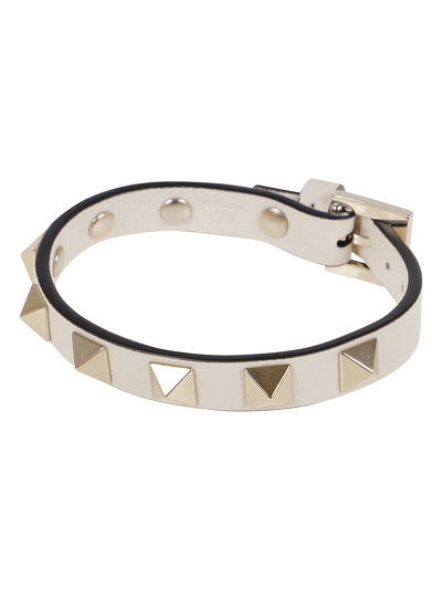 Valentino Garavani Rockstud Adjustable Bracelet In Beige | ModeSens