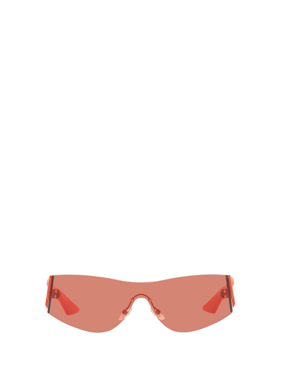 Shop Versace Eyewear Oversized Frame Sunglasses In Red