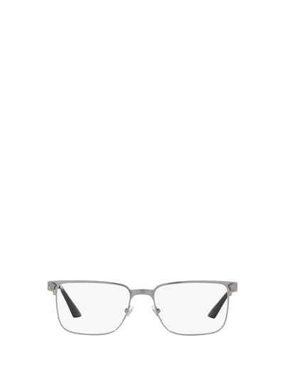 Shop Versace Ve1276 Brushed Gunmetal Glasses
