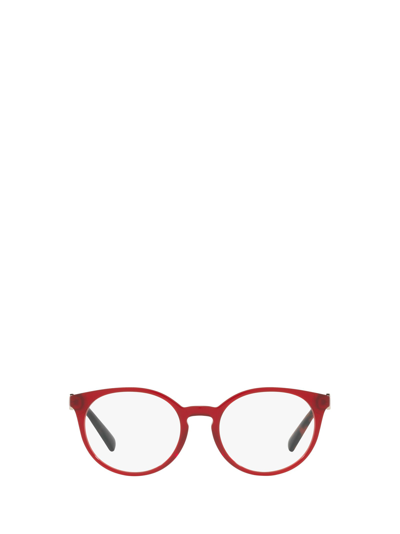 Shop Valentino Eyewear Va3068 Red Transparent Glasses