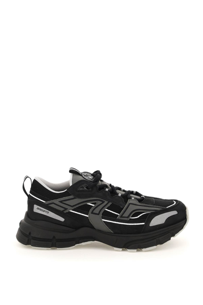 Shop Axel Arigato Marathon R-trail Sneakers In Black Dark Grey (black)