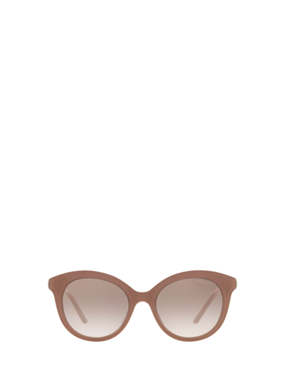 Shop Prada Eyewear Pr 02ys Alabaster / Crystal Sunglasses