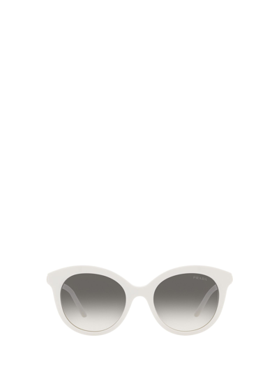 Shop Prada Eyewear Pr 02ys Talc Sunglasses