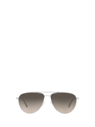 Shop Oliver Peoples Ov1301s Silver Sunglasses