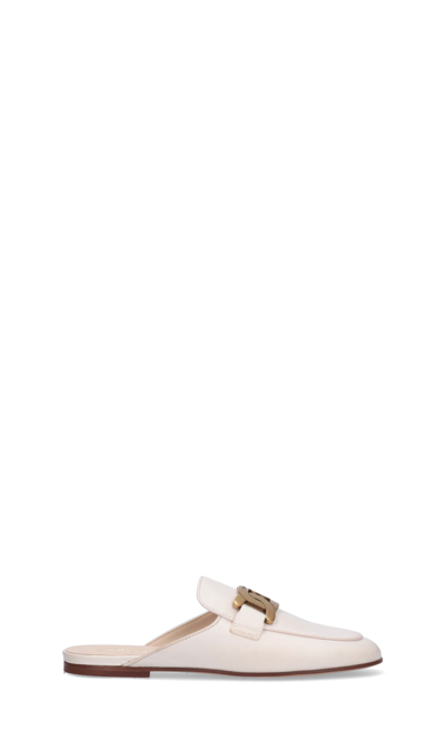 Shop Tod's Tods Flat Shoes In White