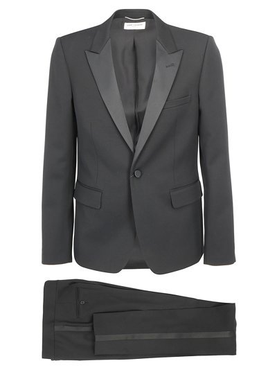 Shop Saint Laurent Suit In Nero