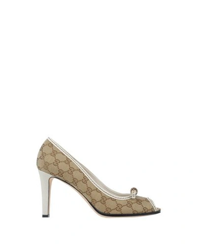 Gucci Pump In Khaki