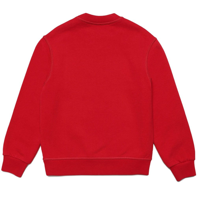 Dsquared2 Teen Logo-print Cotton Sweatshirt In Red
