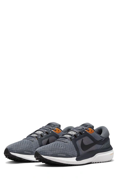 Shop Nike Air Zoom Vomero 16 Road Running Shoe In Grey/ Black/ Kumquat