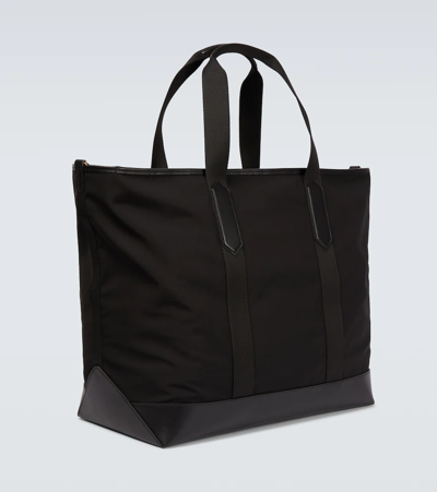 Shop Tom Ford Nylon Tote Bag In Black