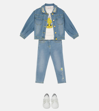 Shop Monnalisa Tweety Denim Jeans