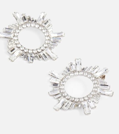 Shop Amina Muaddi Begum Crystal-embellished Earrings