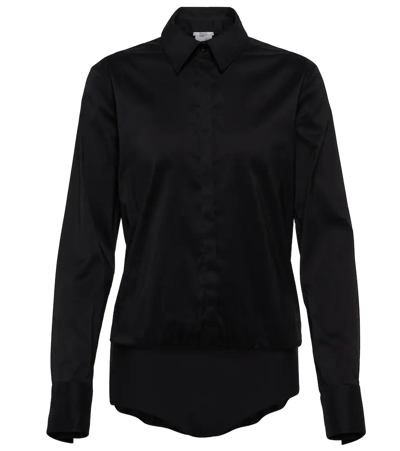 Shop Wolford London Effect Shirt Bodysuit In Black