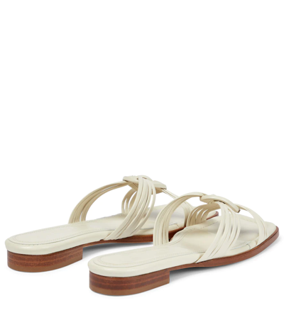 Shop Souliers Martinez Dario Leather Sandals In White