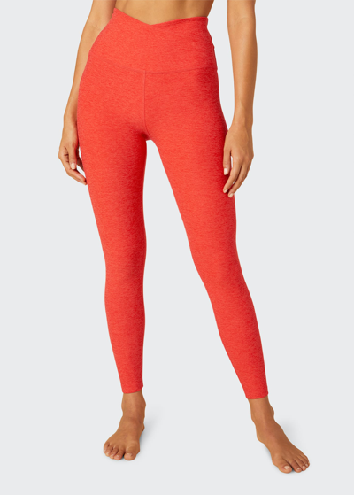 Beyond Yoga Spacedye At Your Leisure High Waisted Midi Legging In Chai