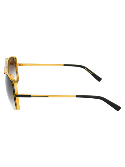 Dita Sunglasses In Yellow Gold Matte Black
