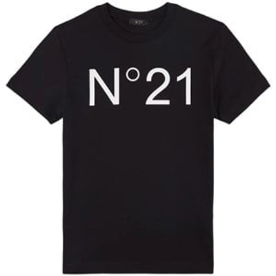 Shop N°21 No.21 Black Logo Branded T-shirt