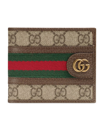 Shop Gucci Ophidia Gg Bifold Wallet In Brown