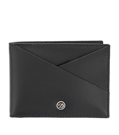 Shop St Dupont S. T. Dupont Leather Bifold Wallet In Black