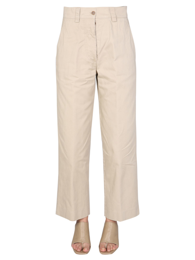 Shop Aspesi Straight Leg Trousers In Beige