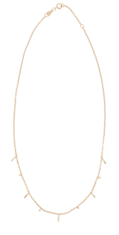 Shop Adina Reyter Fringe Necklace In Gold