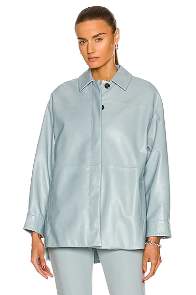Shop Max Mara Olivi Shirt In Light Blue