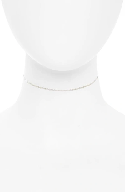 Shop Lana Jewelry Petite Nude Chain Choker In White Gold