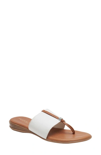 Shop Andre Assous Nice Featherweights™ Slide Sandal In White