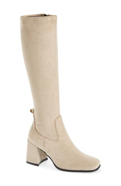 Shop Jeffrey Campbell Hot Lava Boot In Ice Suede