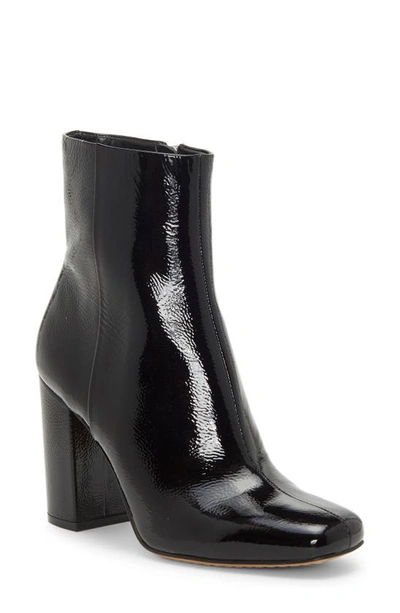 Shop Vince Camuto Dannia Bootie In Black Patent Leather