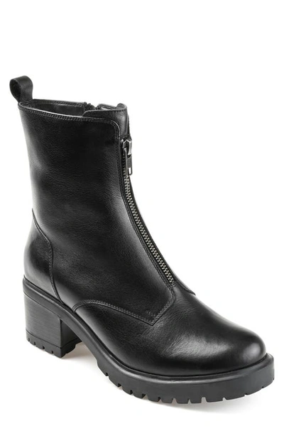 Shop Journee Signature Norrah Leather Boot In Black