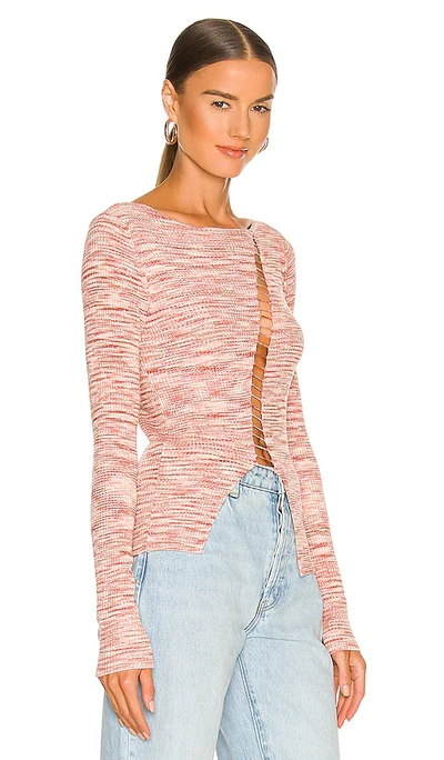 Shop H:ours Poppy Spacedye Sweater In Blush
