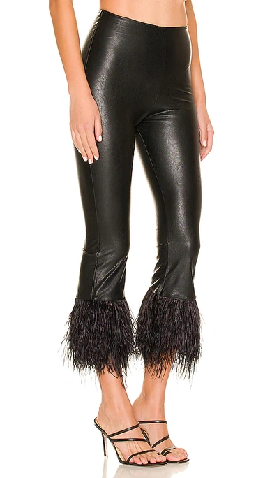 Shop Commando Faux Leather Feather Leggings In Black