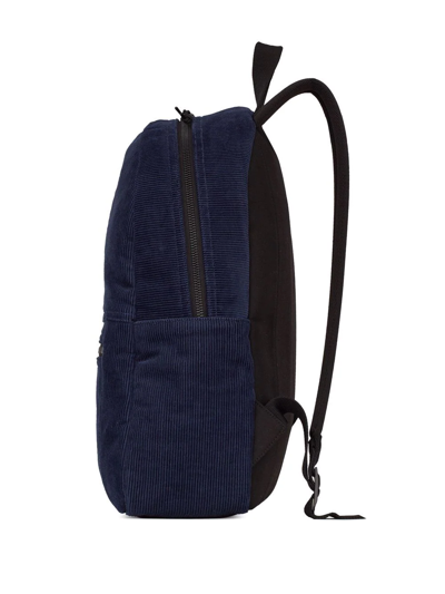 Shop Saint Laurent Nuxx Corduroy Backpack In Blue