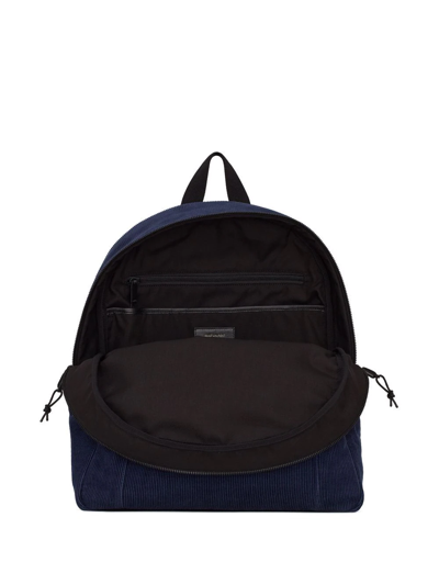 Shop Saint Laurent Nuxx Corduroy Backpack In Blue