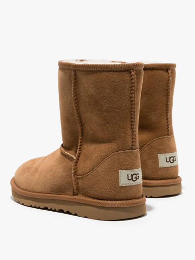 Shop Ugg Classic Short Ii Shearling Boots In Brown