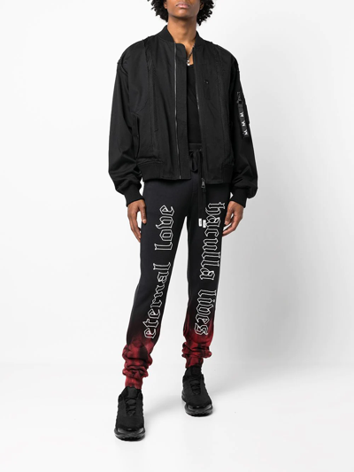 Shop Haculla Mesh-panel Bomber Jacket In Black