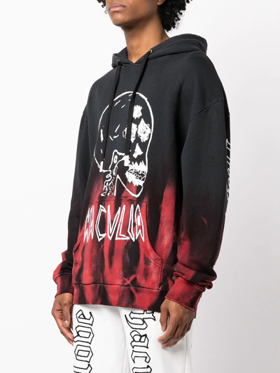 Shop Haculla Gothis Skull Hoodie In Black